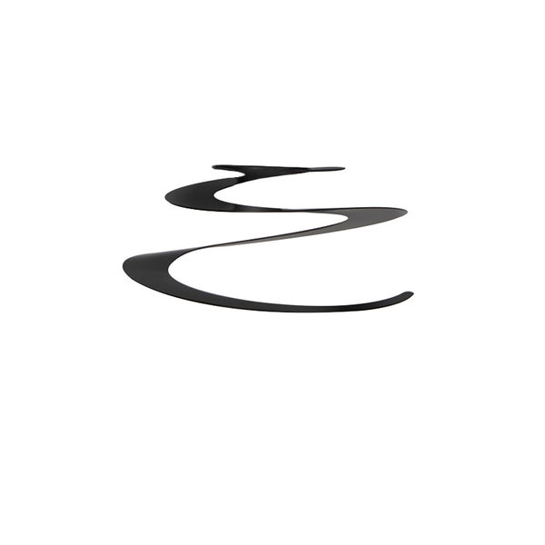 Stahl Lampenschirm schwarz 20 cm - Spirale