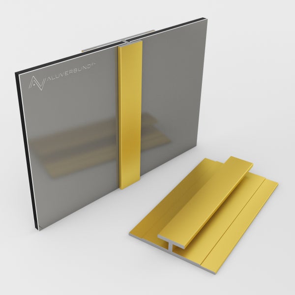 Aluminiumverbundplatte mit Profilverbinder