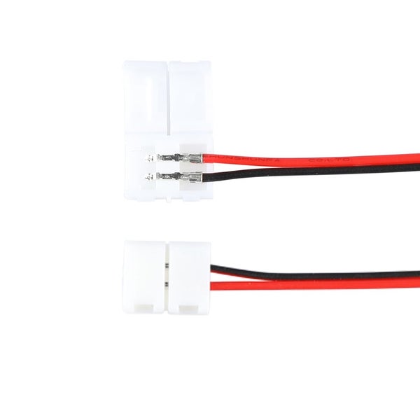 Zwei LED-Streifenverbinder mit Kabeln