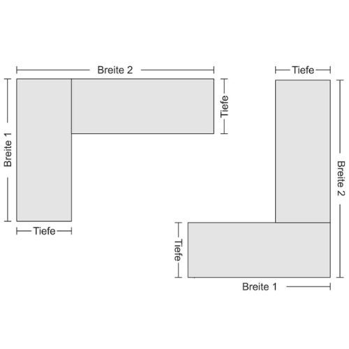 PROREGAL Eckregal  Stecksystem T-Profil HxBxT 200 x 100 x 40 cm 5 Ebenen Traglast 124 kg Verzinkt