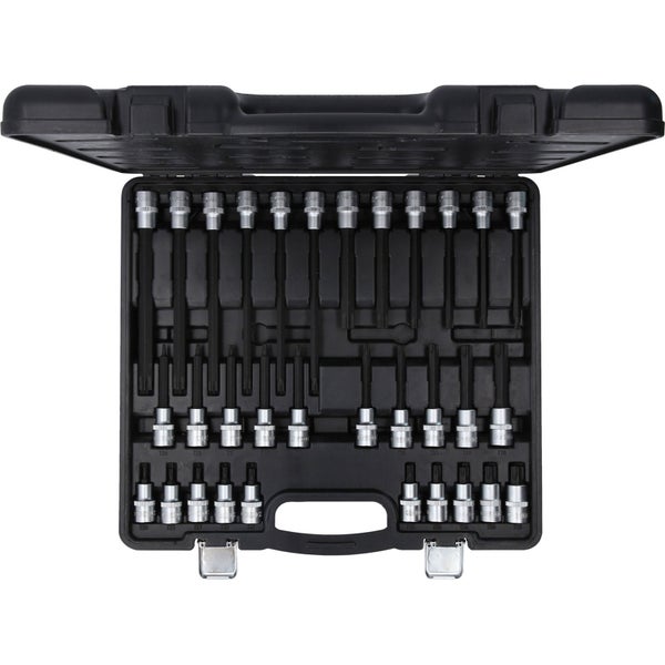 Torx-Bit-Satz im schwarzen Werkzeugkoffer