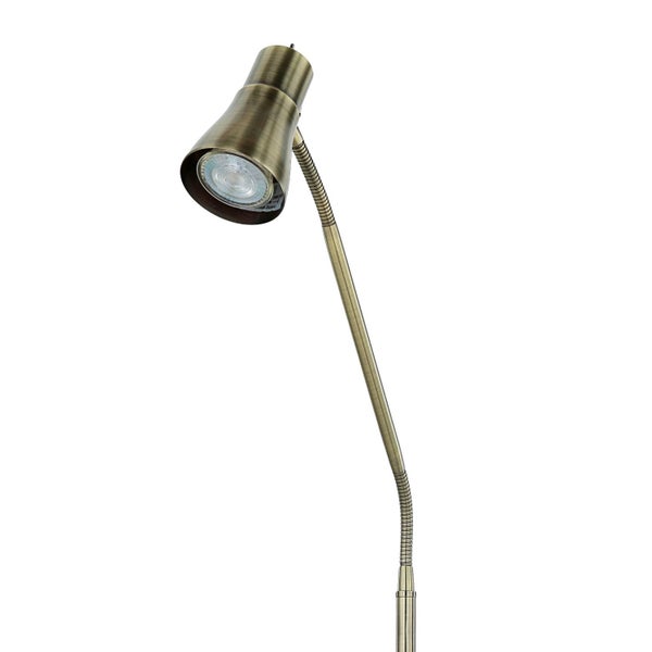 Flexible Stehlampe mit verstellbarem Lampenkopf