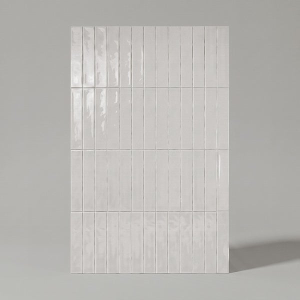 Wandfliesen im Rechteckformat mit glänzender Oberfläche als Musteraufbau