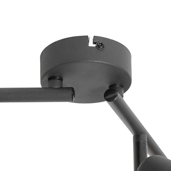 Detailaufnahme der Deckenbefestigung einer Leuchte