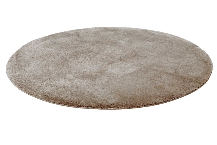 Badteppich Sand Beige Joris WECONhome Basics 90 cm rund