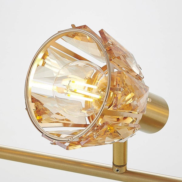 Lindby Deckenlampe Kosta (Modern) in Gold / Messing aus Metall (4 flammig, E14) - Deckenleuchte Lampe Wohnzimmerleuchte