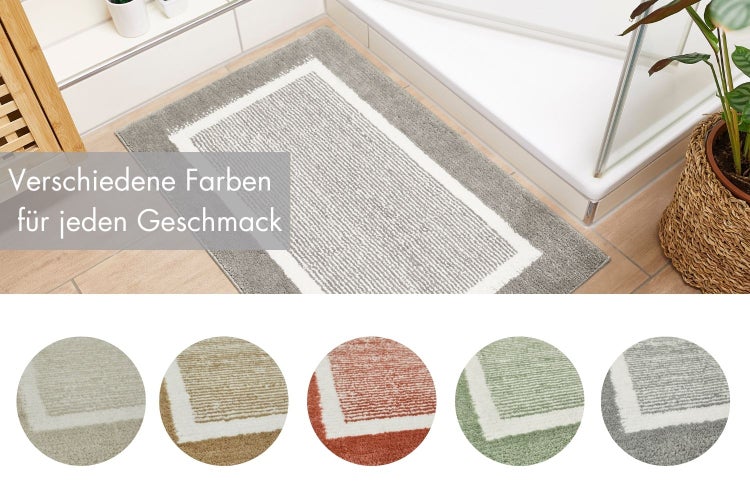 Badematte Maui 60 x 100 cm in Grau