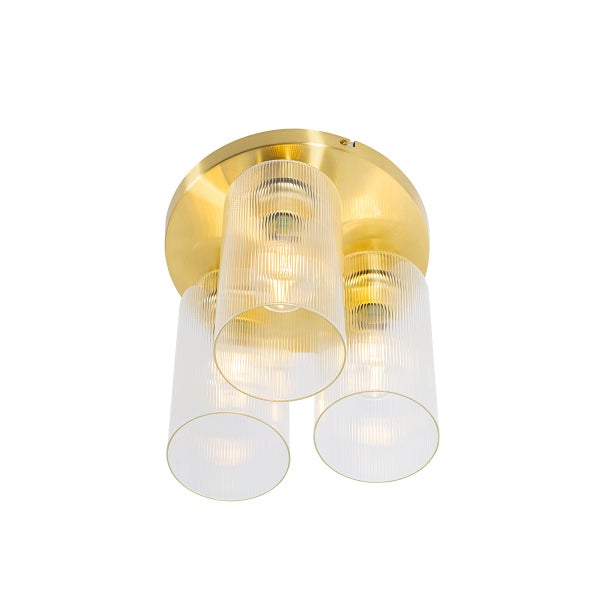 Deckenleuchte mit drei zylinderförmigen Lampenschirmen