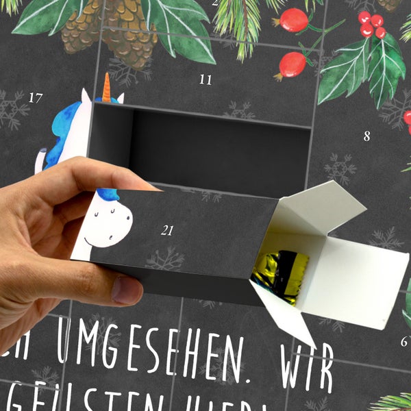 Mr. & Mrs. Panda Befüllbarer Adventskalender Einhorn Mann - Schwarz