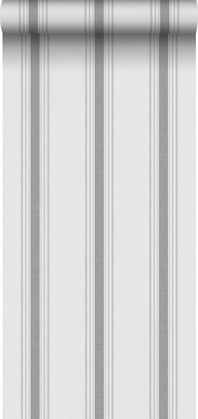 Sanders und Sanders Tapete Streifen Dunkelgrau - 53 cm x 10.05 m - 640667