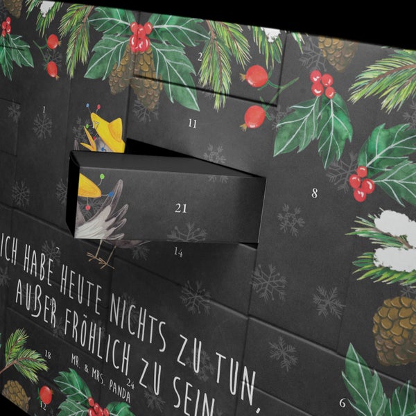 Mr. & Mrs. Panda Befüllbarer Adventskalender Rabe Sombrero - Schwarz
