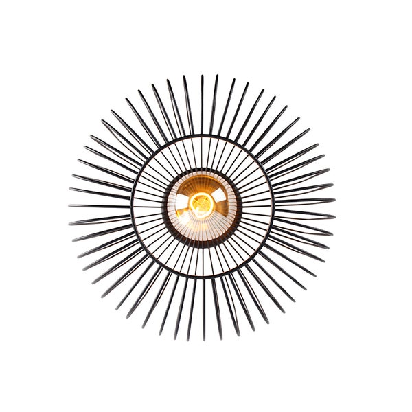 Deckenleuchte aus Metall mit Glühbirne