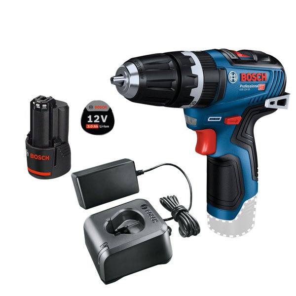 Bosch Akku-Schlagbohrmaschine GSB 12V-35 / 1x 3,0 Ah Akku + Ladegerät