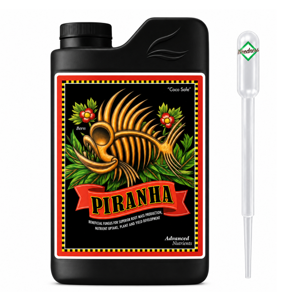 Flasche Advanced Nutrients Piranha mit nützlichen Pilzen zur Wurzelstärkung inklusive Kunststoffpipette
