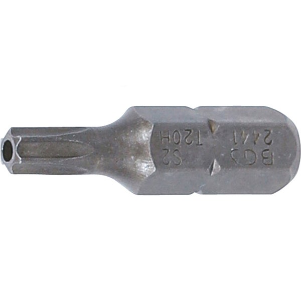 BGS Bit Länge 25 mm Antrieb Außensechskant 6,3 mm (1/4) T-Profil (für Torx) mit Bohrung T20 - 2441
