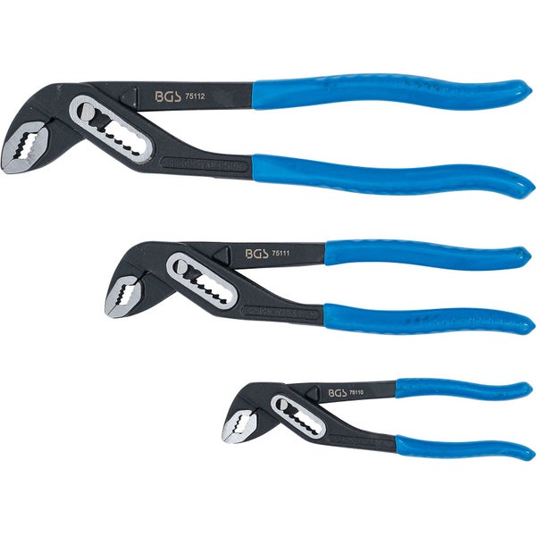 Drei Wasserpumpenzangen aus Chrom-Vanadium-Stahl im Set