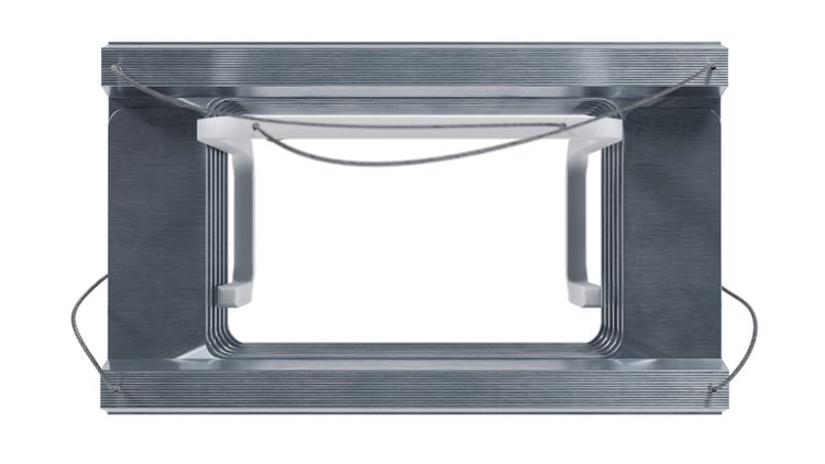 Aluminium Jalousie Kassette mit Zugschnüren