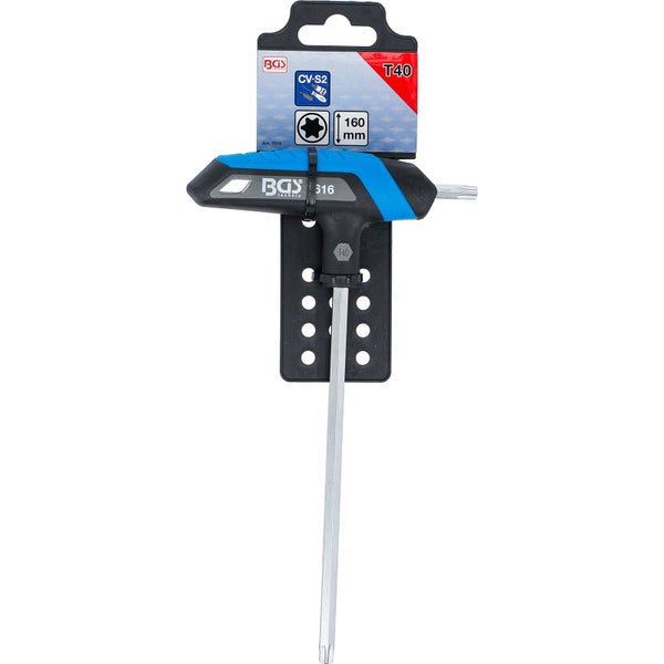 BGS T-Griff-Schraubendreher mit Torx T40 und 160 mm Länge
