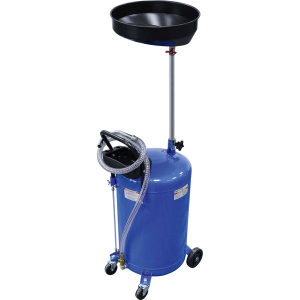 Mobiler Altölauffangwagen mit Auffangtrichter