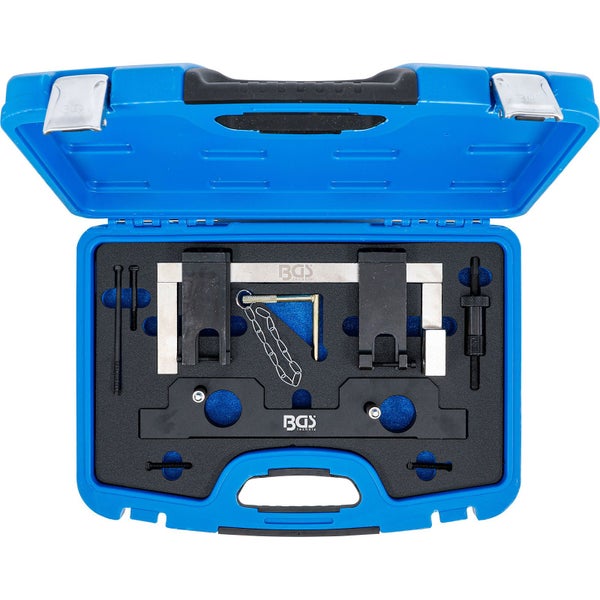 BGS Motor Einstellwerkzeugsatz im blauen Koffer