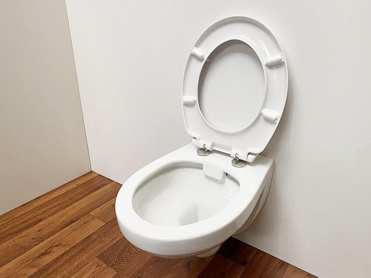 Wand-WC ADOB Tiefspüler ohne Spülrand wassersparend inkl. Schallschutzmatte inkl. WC-Sitz mit Absenkautomatik