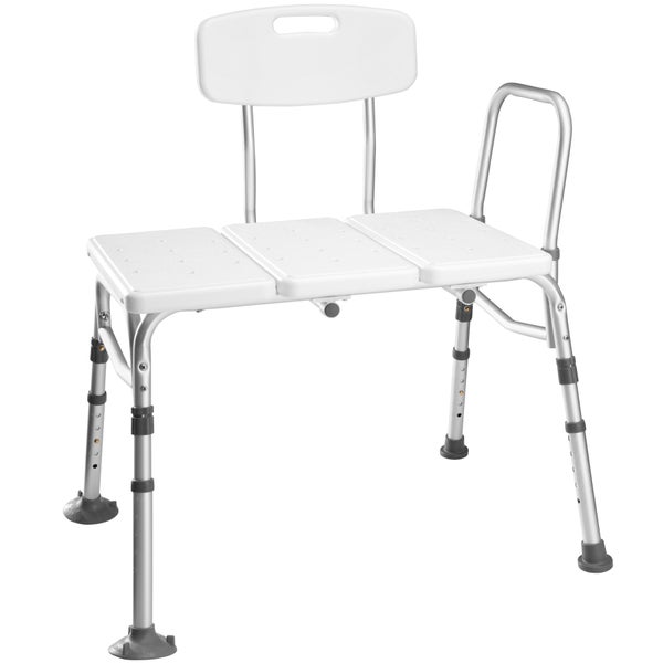 Duschbank tectake  mit Teleskopbeinen 81 x 61,5 x 82,5 - 94 cm