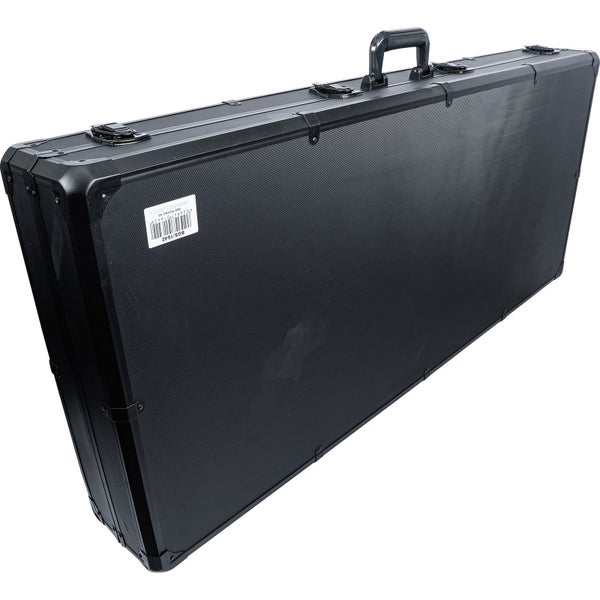 Schwarzer Werkzeugkoffer mit Griff und Verschlüssen