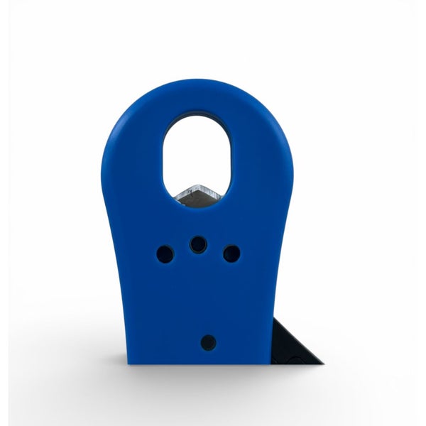 Blauer Teppichbodenschneider