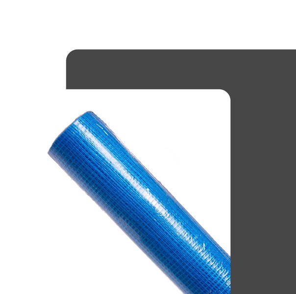 Rolle blaues Armierungsgewebe aus Glasfaser zur Verstärkung von Putz.