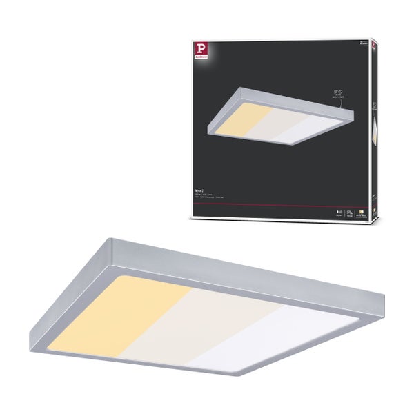 Paulmann Abia 2 LED Deckenleuchte mit Sensor und Produktverpackung