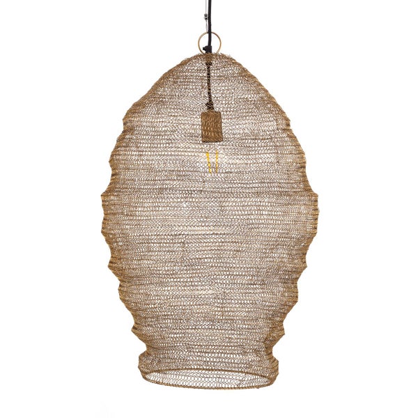 Lindby Pendelleuchte Eldric (Design, Modern) in Gold / Messing aus Metall (1 flammig E27) - Deckenlampe Esstischlampe Hängelampe Hängeleuchte Wohnzimmerleuchte