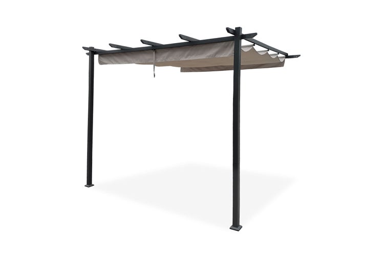 Pergola MIRA 300L300 Beige Wandmontage