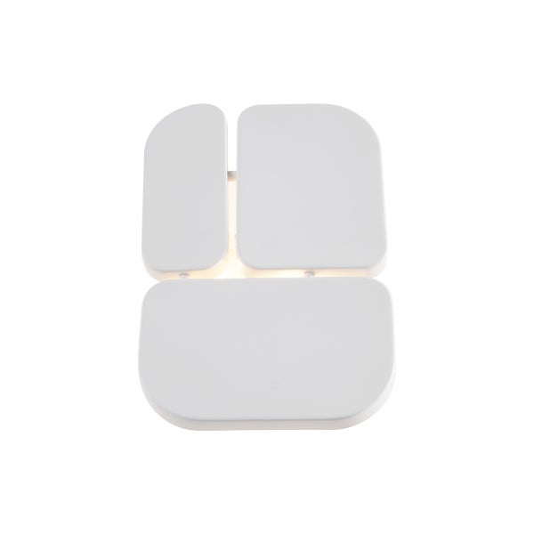 Moderne Wandleuchte mit vier abgerundeten Elementen