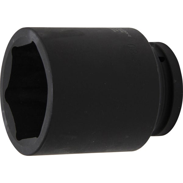 BGS Kraft-Steckschlüssel-Einsatz Sechskant tief Antrieb Innenvierkant 25 mm (1) SW 80 mm - 5500-80