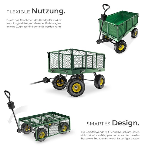Bollerwagen mit flexibler Nutzung und smartem Design, Seitenwände mit Schnellverschluss