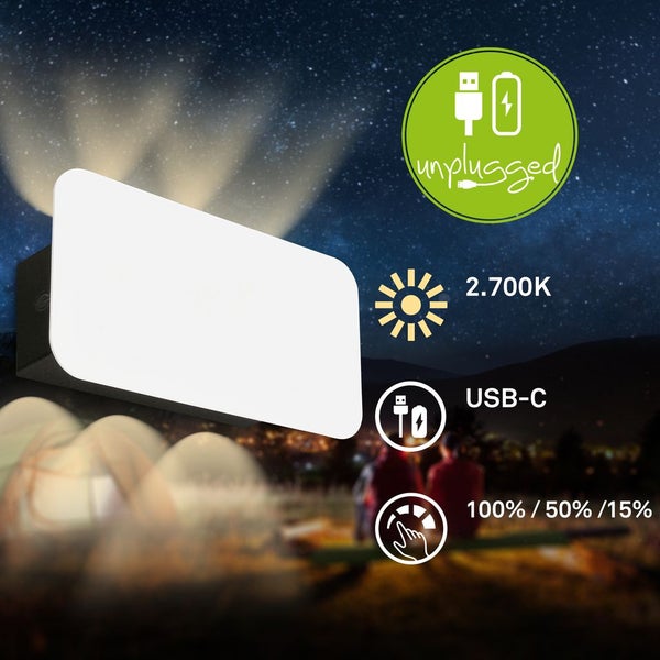 LED Akku Wandleuchte 3-step Touchdimmer 3W 300 lm 2700 K UP/Downlight Meluna weiß
