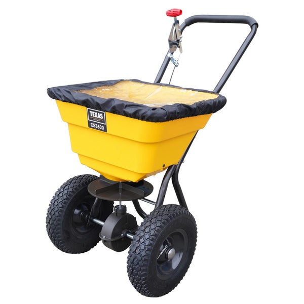 Zentrifugalstreuer Texas CS3600 für Dünger, Salz & Saatgut – 36 L, 2 m Streubreite, Profi-Streuwagen für Ganzjahreseinsatz