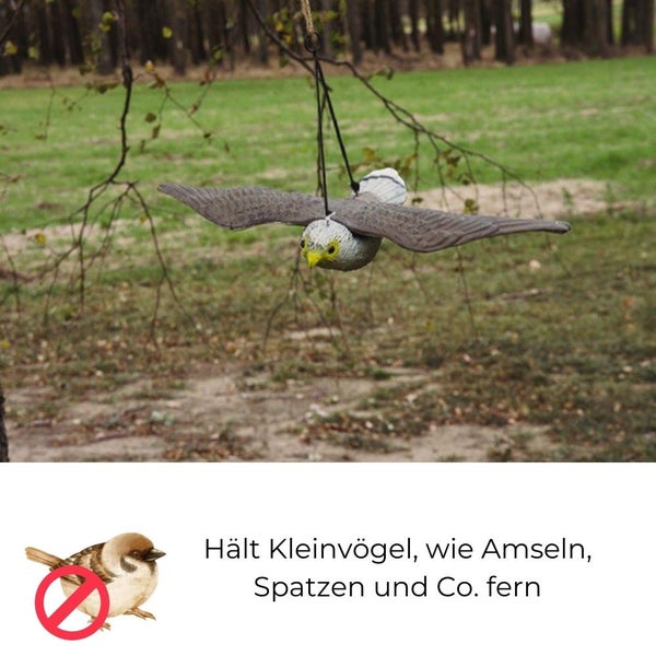 Taubenabwehr Vogelabwehr Falke fliegend Attrappe Taubenschreck Vogelschreck Vogelabwehr Vogelscheuche Tauben vertreiben