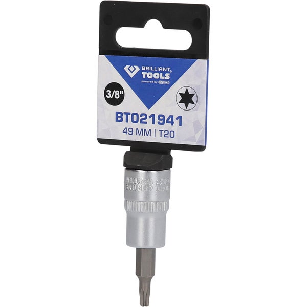 Brilliant Tools Innenvielzahnbiteinsatz mit 3/8 Zoll Antrieb, Größe T20