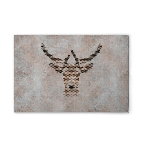 Dekokissen mit Hirschmotiv