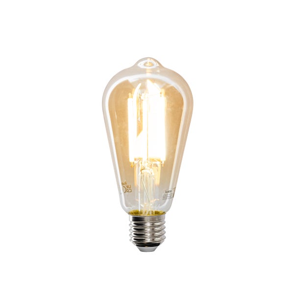 LED Filament Leuchtmittel in Edison Form mit E27 Sockel.