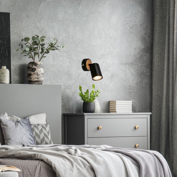 Wandleuchte innen Wandlampe Innen Spotleuchte Leselampe Flur schwenkbar GU10