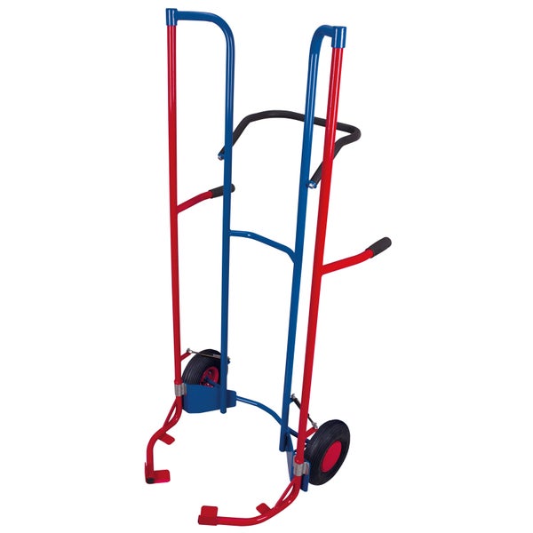 Treppenkarre aus Metall mit zwei Rädern