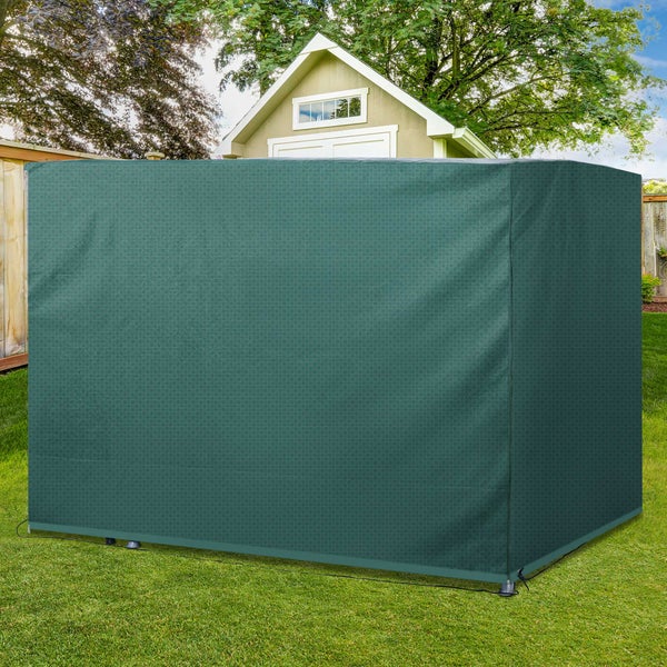Outsunny Schutzhülle, Abdeckhaube, UV-Schutz, extra Befestigung, Rechteckig,  215 x 155 x 150 cm, PE, Grün