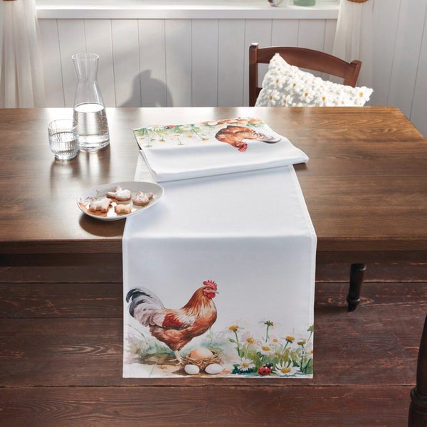 FRANK FLECHTWAREN|Tischläufer Landidylle, 40 x 140 cm, POLYESTER