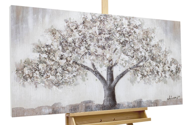 Handgemaltes Gemälde Acrylfarbe 120x60cm Grau