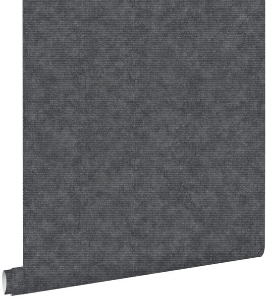 ESTAhome Tapete Uni Schwarz - 53 cm x 10.05 m - 148310