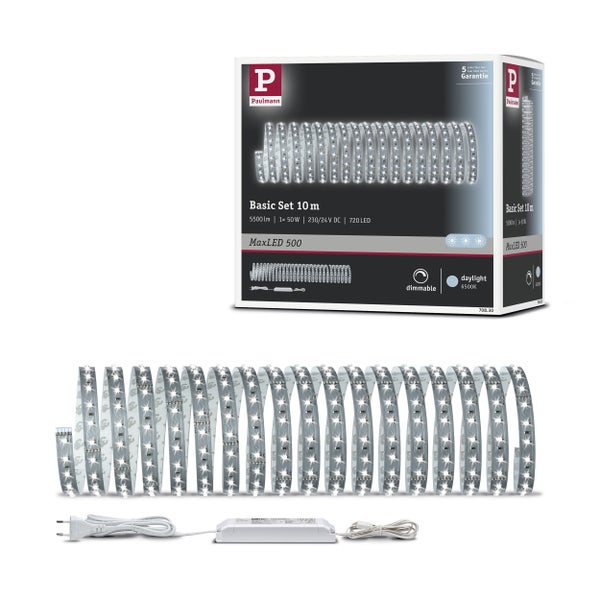 Paulmann MaxLED 500 LED Band Basis Set 10 Meter mit Trafo und Stecker