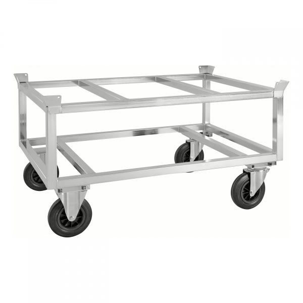 Transportwagen mit vier Rollen und Metallrahmen