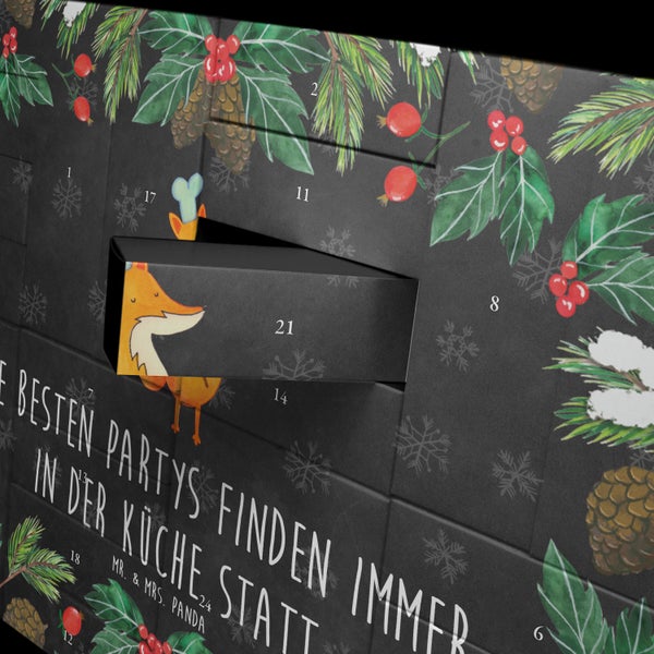 Mr. & Mrs. Panda Befüllbarer Adventskalender Fuchs Koch - Schwarz